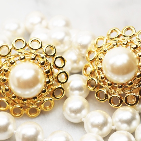 ⚜️ Vintage PAOLO GUCCI Pearl & Gold Earrings - Picture 15 of 16